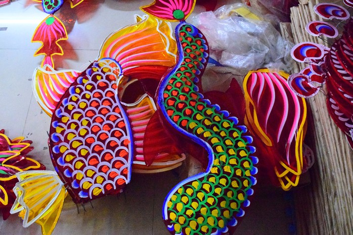 Làng lồng đèn Phú Bình rực sáng mùa trung thu - Ảnh 11.