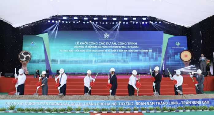 Khởi công xây dựng metro số 2 Nam Thăng Long - Trần Hưng Đạo với vốn đầu tư lớn - Ảnh 1. Khởi công xây dựng metro số 2 Nam Thăng Long - Trần Hưng Đạo với vốn đầu tư lớn - Ảnh 1.