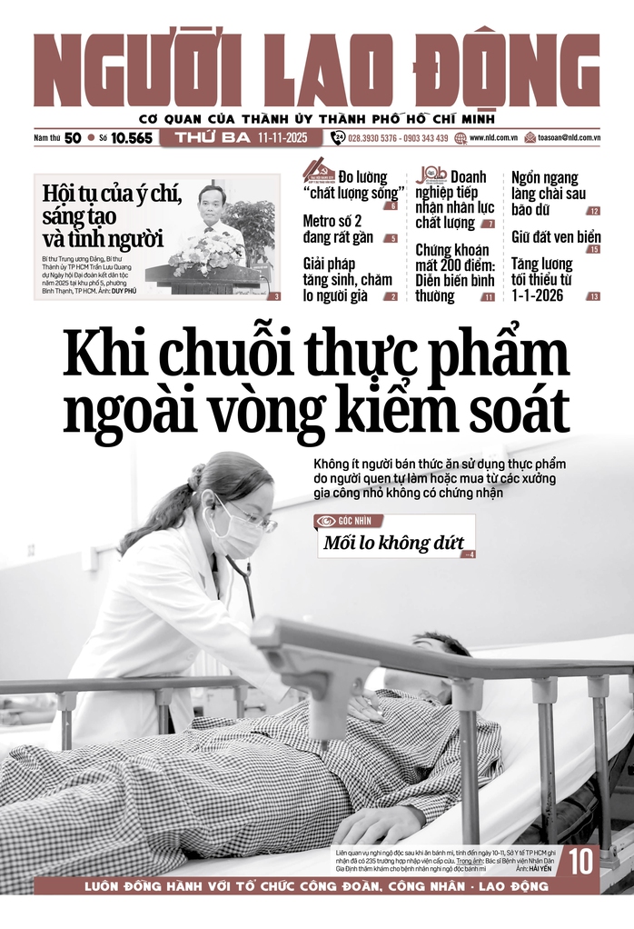 Báo in ngày 11-11: Khi chuỗi thực phẩm ngoài vòng kiểm soát - Ảnh 1.