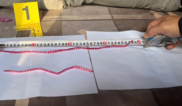 Bắt quả tang thanh niên tàng trữ 147 viên nén nghi là ma túy tổng hợp - Ảnh 1.