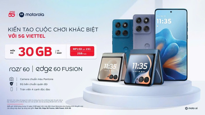 Motorola tái xuất ở Việt Nam cùng đối tác 5G Viettel  - Ảnh 2.