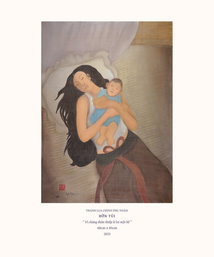 Họa sĩ Ngọc Mai lần nữa chạm tới nỗi đau chinh phụ - Ảnh 4.