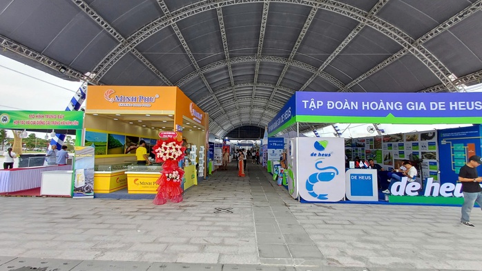 CLIP: Cận cảnh tôm sú "khổng lồ" tại "Ngày hội cua Cà Mau" - Ảnh 3.