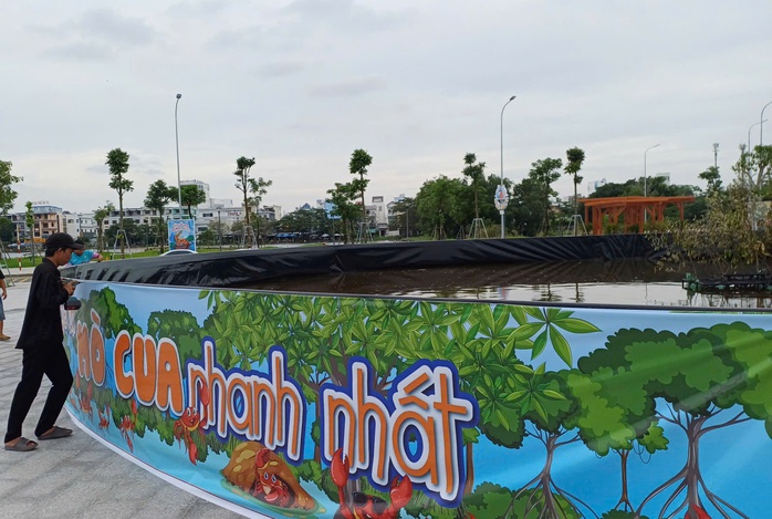 CLIP: Cận cảnh tôm sú "khổng lồ" tại "Ngày hội cua Cà Mau" - Ảnh 4.