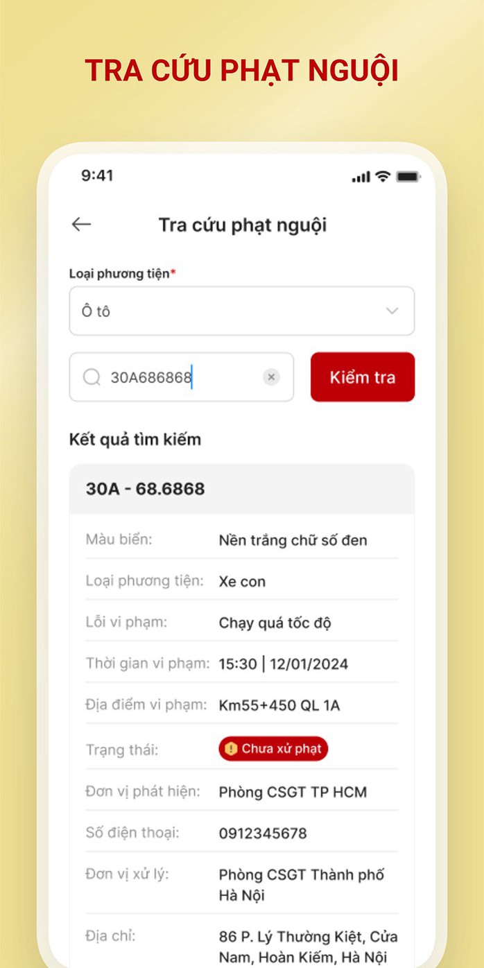 Công an TP HCM hướng dẫn cài ứng dụng xem phạt nguội dễ dàng - Ảnh 4.
