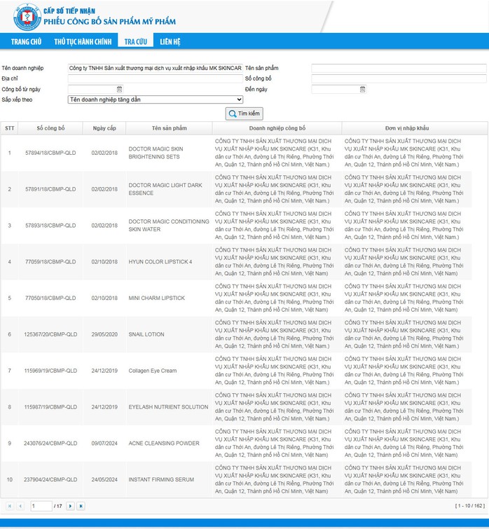 126 sản phẩm mỹ phẩm của Mailisa được cấp phiếu công bố - Ảnh 1.