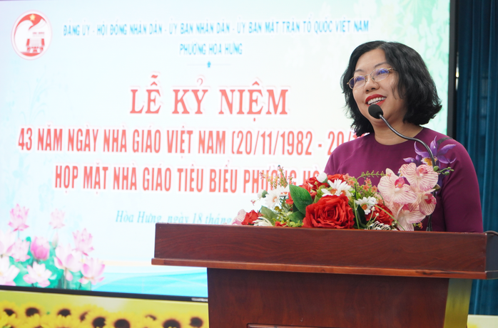 Ấm áp lễ kỷ niệm ngày Nhà giáo tại quê hương của "cụ tổ ngành giáo dục Nam Kỳ" - Ảnh 3.