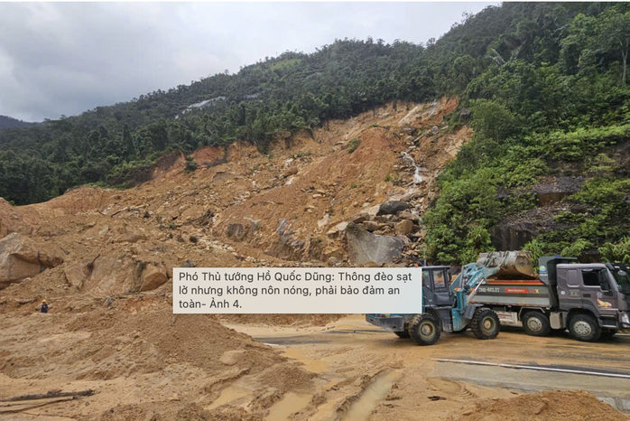 Phó Thủ tướng Hồ Quốc Dũng: Nỗ lực thông tuyến tạm đèo Khánh Lê trong 48 giờ tới  - Ảnh 1.