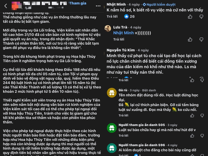 "Hoa hậu Thùy Tiên nên được cho phép tại ngoại" - Ảnh 2.