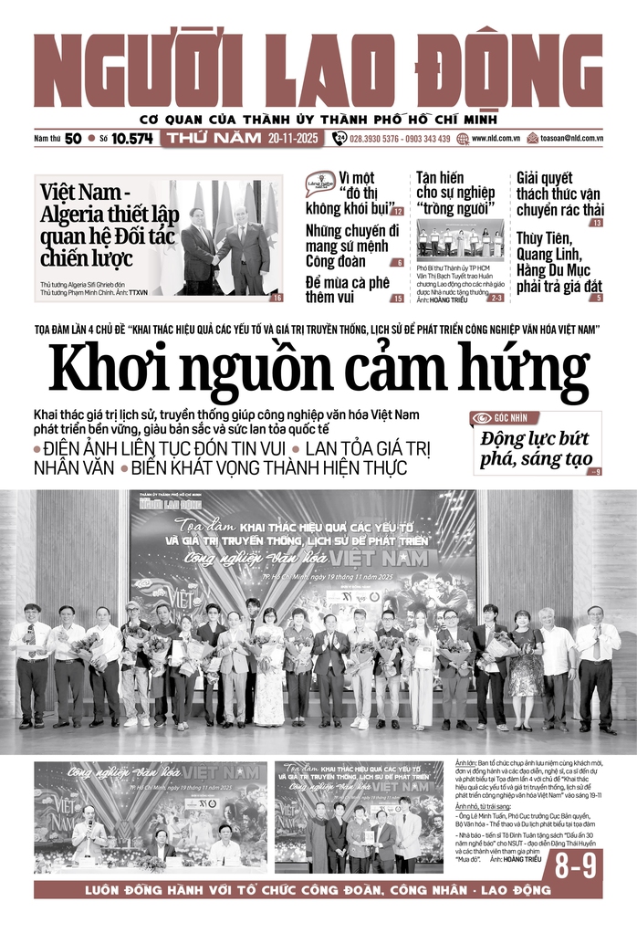 Báo in ngày 20-11: Tận hiến cho sự nghiệp "trồng người" - Ảnh 1.