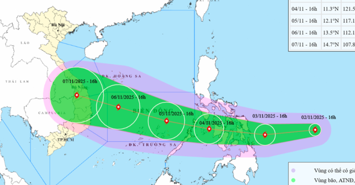 Cơn bão Kalmaegi mạnh nhất biển Đông: Dự báo gió giật cấp 16 - 17 - Ảnh 1. Cơn bão Kalmaegi mạnh nhất biển Đông: Dự báo gió giật cấp 16 - 17 - Ảnh 1.
