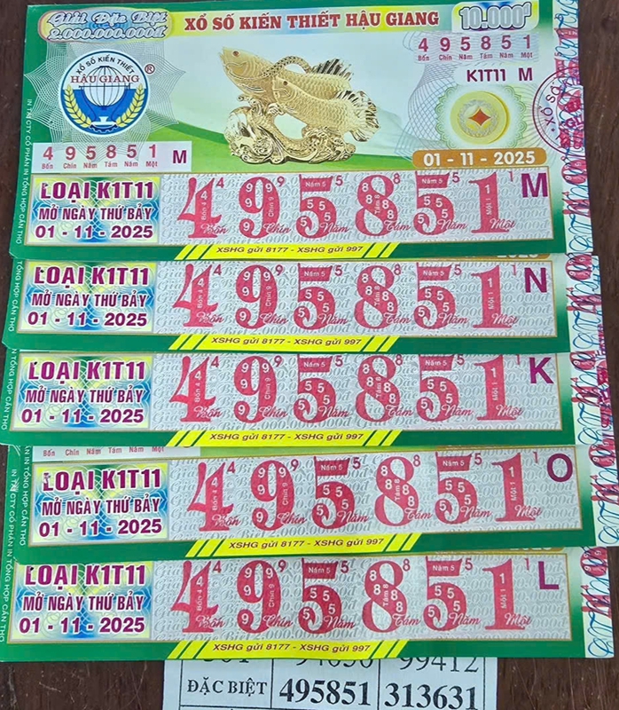 Xổ số miền Nam: Giải đặc biệt 313631 và 495851 tìm thấy người trúng thưởng - Ảnh 2. Xổ số miền Nam: Giải đặc biệt 313631 và 495851 tìm thấy người trúng thưởng - Ảnh 2.