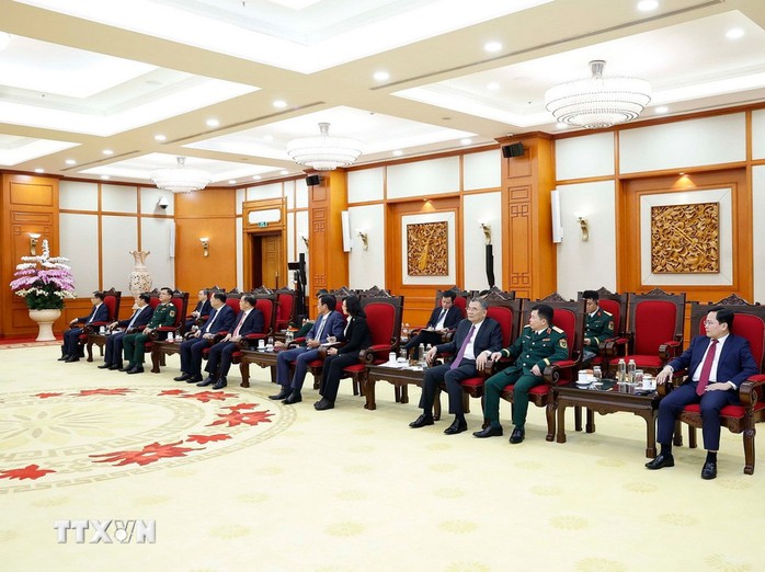 Tổng Bí thư Tô Lâm tiếp Bộ trưởng Bộ Chiến tranh Mỹ Pete Hegseth - Ảnh 4.