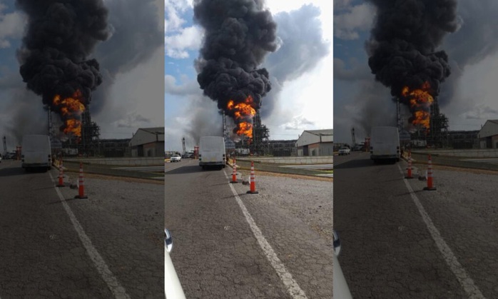 Cháy lớn kèm theo tiếng nổ tại cơ sở dầu khí trọng yếu của Venezuela - Ảnh 1.