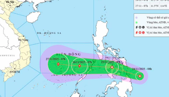 Áp thấp nhiệt đới mạnh lên thành bão , hướng đổ bộ vào Nam Trung Bộ - Ảnh 1. Áp thấp nhiệt đới mạnh lên thành bão , hướng đổ bộ vào Nam Trung Bộ - Ảnh 1.