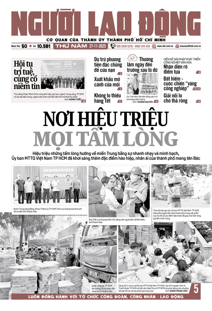 Báo in ngày 27-11: Thương lắm ngày đến trường sau lũ dữ  - Ảnh 1.