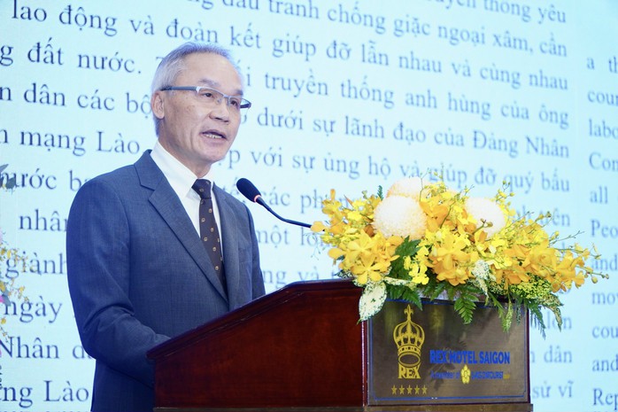 Kỷ niệm 50 năm Quốc khánh Lào tại TP HCM: Mối quan hệ Việt - Lào vững bền - Ảnh 2. Kỷ niệm 50 năm Quốc khánh Lào tại TP HCM: Mối quan hệ Việt - Lào vững bền - Ảnh 2.