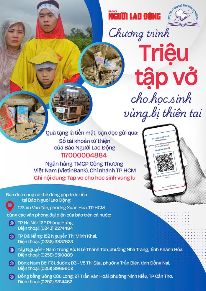 Sinh viên Sư phạm TP HCM hưởng ứng chương trình "Triệu tập vở cho học sinh vùng bị thiên tai" - Ảnh 2.