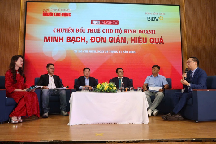 Talkshow "Chuyển đổi thuế cho hộ kinh doanh: Minh bạch, đơn giản, hiệu quả" - Ảnh 1.