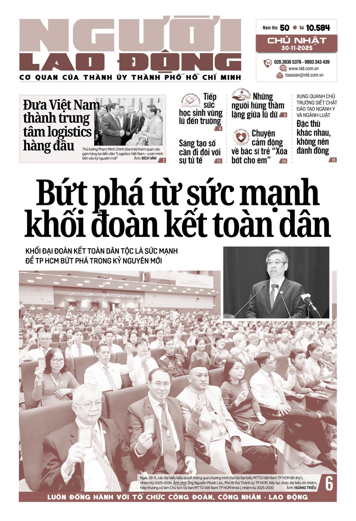 Báo in ngày 30-11: Đưa Việt Nam thành trung tâm logistics hàng đầu - Ảnh 1.