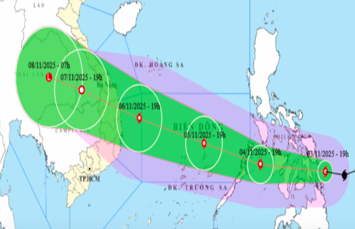 Bão Kalmaegi mạnh mẽ ảnh hưởng miền Trung từ đêm 6 - 11 , chuẩn bị ứng phó ngay - Ảnh 1. Bão Kalmaegi mạnh mẽ ảnh hưởng miền Trung từ đêm 6 - 11 , chuẩn bị ứng phó ngay - Ảnh 1.