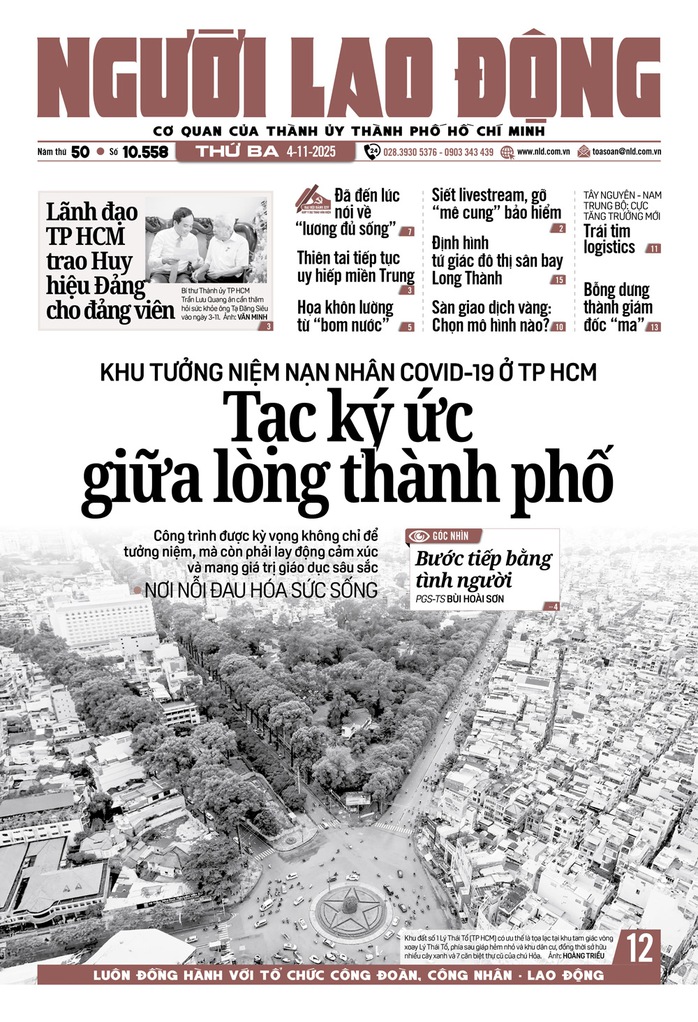Báo in ngày 4-11: Tạc ghi ký ức giữa lòng thành phố   - Ảnh 1.