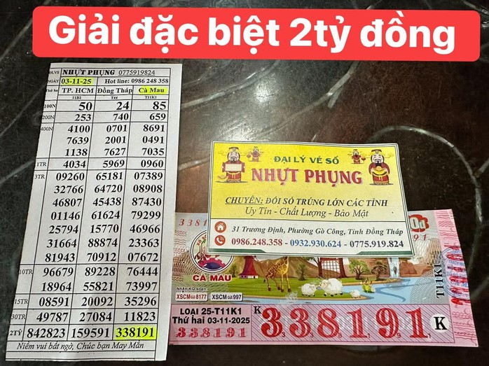 Kết quả Xổ số miền Nam ngày 3 - 11: Giải đặc biệt tại Đồng Tháp và TP HCM - Ảnh 1.