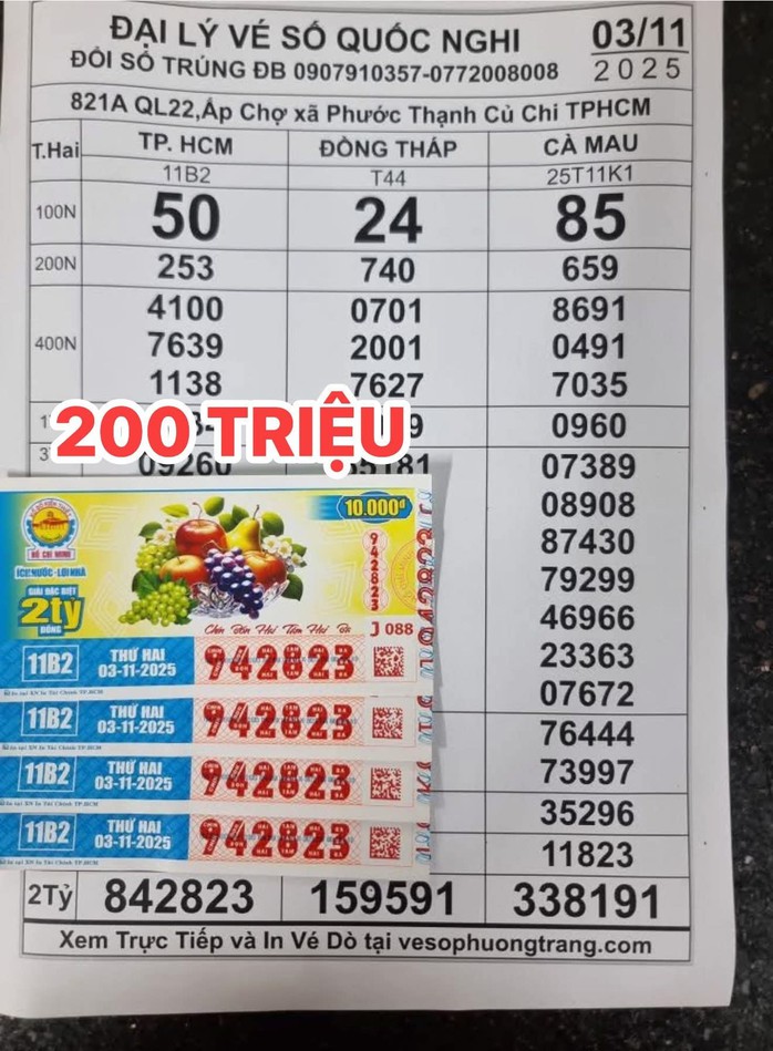 Kết quả Xổ số miền Nam ngày 3 - 11: Giải đặc biệt tại Đồng Tháp và TP HCM - Ảnh 6.