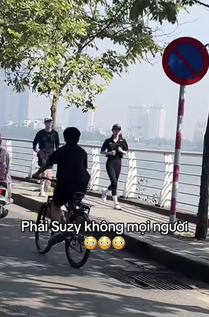 "Tình đầu quốc dân" Suzy và tài tử Kim Seon-ho chạy bộ ở Hồ Tây - Ảnh 3.