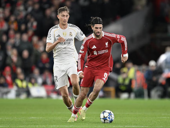 Mac Allister bắn hạ Real Madrid, Liverpool bùng nổ ở Anfield - Ảnh 6.