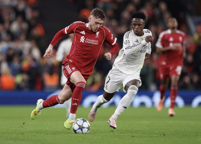 Mac Allister bắn hạ Real Madrid, Liverpool bùng nổ ở Anfield - Ảnh 2.