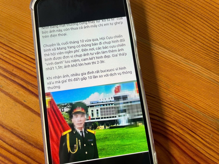 Mời chào chụp ảnh "vinh danh" để moi tiền cựu chiến binh - Ảnh 2.