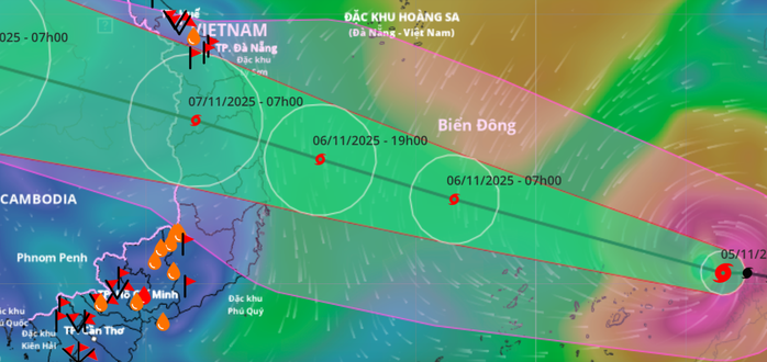 Bão Kalmaegi mạnh lên cấp 14 giật cấp 17 khi vào Biển Đông - Ảnh 1. Bão Kalmaegi mạnh lên cấp 14 giật cấp 17 khi vào Biển Đông - Ảnh 1.