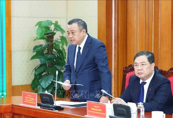 Tân Chủ nhiệm Ủy ban Kiểm tra Trung ương Trần Sỹ Thanh phát biểu nhận nhiệm vụ  - Ảnh 4.