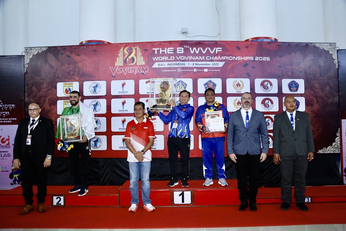 Việt Nam bảo vệ thành công ngôi đầu Giải Vô địch Vovinam Thế giới 2025 - Ảnh 1.