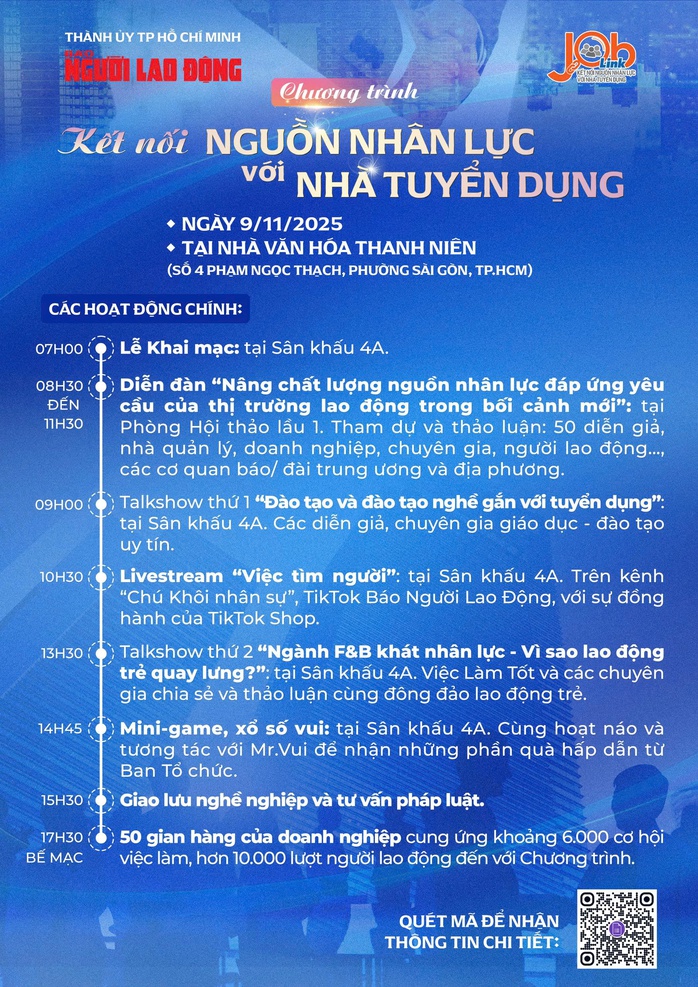 Ngày hội việc làm "Job Link 2025": Hơn 6.000 cơ hội việc làm đang chờ bạn - Ảnh 3.
