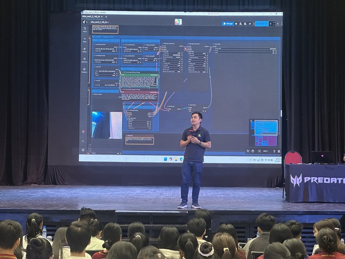 TP HCM: Sinh viên trải nghiệm ứng dụng AI phong cách mới vào học tập - Ảnh 1.