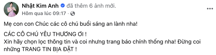 Facebook tick xanh Nhật Kim Anh đáp trả cộng đồng mạng - Ảnh 2.