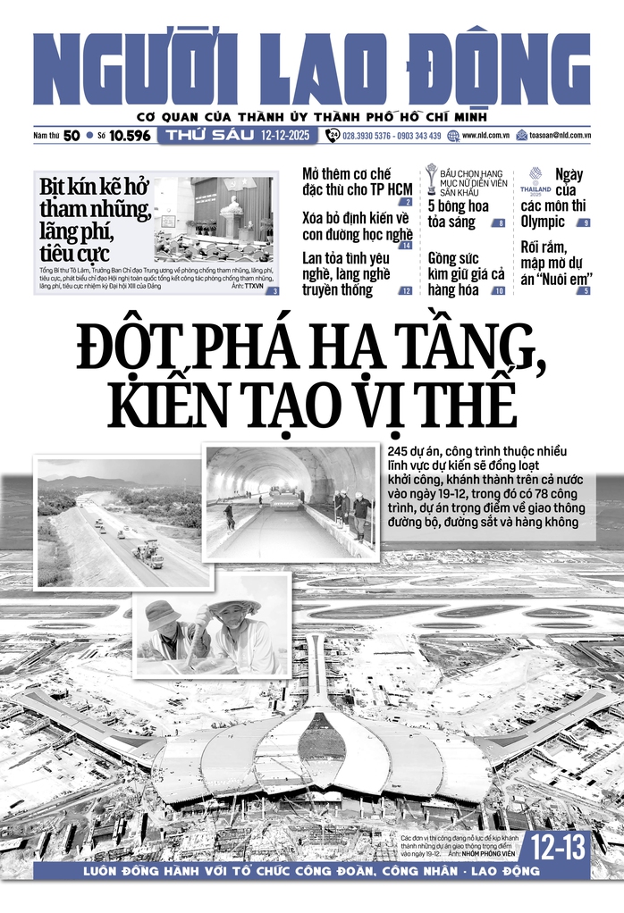 Báo in Người Lao Động 12-12: Rối rắm, mập mờ dự án "Nuôi em" - Ảnh 1.