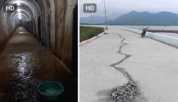 Công an vào cuộc xác minh vụ hồ chứa nước hơn 1.000 tỉ đồng vừa khánh thành đã nứt, thấm nước - Ảnh 2.