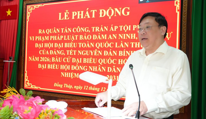 Công an Đồng Tháp ra quân tấn công tội phạm , giữ vững an ninh trật tự - Ảnh 1.