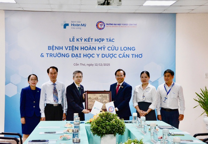 Ký kết hợp tác đào tạo giữa Bệnh viện Hoàn Mỹ Cửu Long và Trường ĐH Y dược Cần Thơ - Ảnh 1.