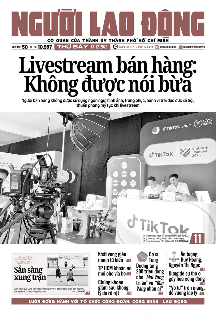 Báo in ngày 13-12: "Vô tư" trên mạng, dễ vướng lao lý - Ảnh 1. Báo in ngày 13-12: "Vô tư" trên mạng, dễ vướng lao lý - Ảnh 1.
