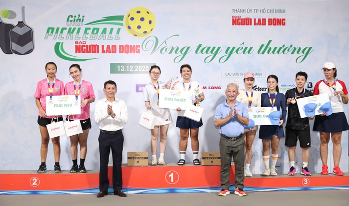 Giải Pickleball Báo Người Lao Động "Vòng tay yêu thương" 2025 kết thúc thành công - Ảnh 5.