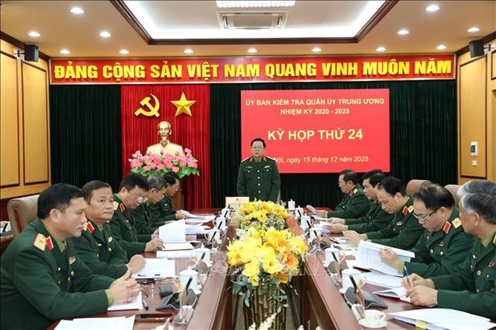 Đại tướng Nguyễn Trọng Nghĩa chủ trì kỳ họp ủy ban Kiểm tra quân ủy trung ương - Ảnh 1. Đại tướng Nguyễn Trọng Nghĩa chủ trì kỳ họp ủy ban Kiểm tra quân ủy trung ương - Ảnh 1.