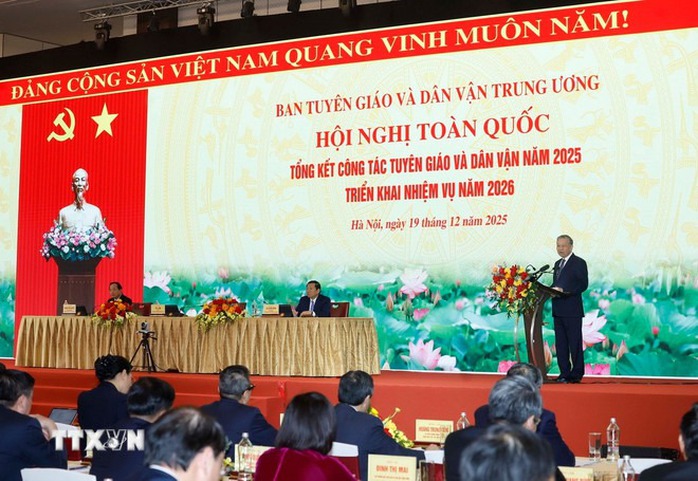 Tổng B&iacute; thư T&ocirc; L&acirc;m: X&acirc;y dựng đội ngũ c&aacute;n bộ tuy&ecirc;n gi&aacute;o, d&acirc;n vận "chuy&ecirc;n t&acirc;m, thạo việc" - Ảnh 2.