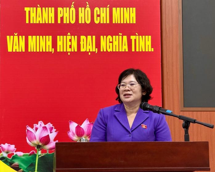 Ph&oacute; B&iacute; thư Th&agrave;nh ủy TPHCM Văn Thị Bạch Tuyết cảm ơn cử tri quận 10 trước đ&acirc;y - Ảnh 3.