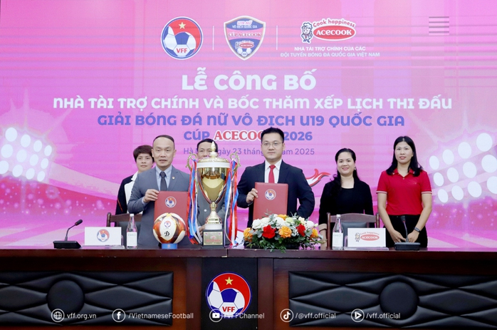 Giải b&oacute;ng đ&aacute; Nữ V&ocirc; địch U19 quốc gia - C&uacute;p ACECOOK 2026 diễn ra từ 7-1 đến 7-2-2026 - Ảnh 1.