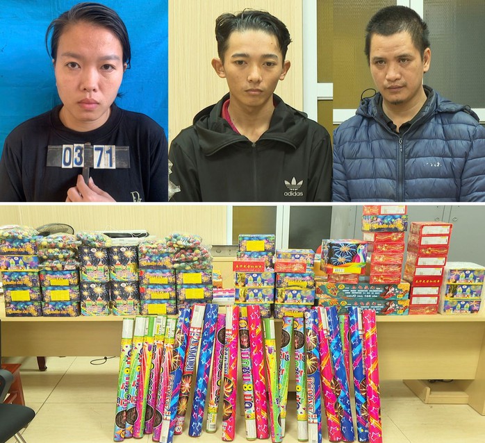 Bắt tạm giam 3 người mua ph&aacute;o lậu về b&aacute;n cho d&acirc;n chơi Tết - Ảnh 1.