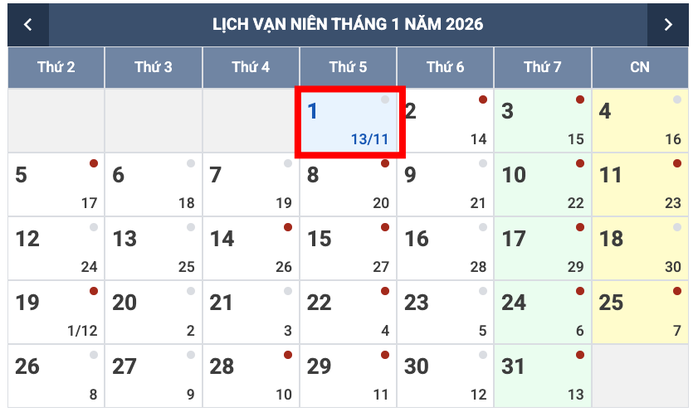 Đề xuất ho&aacute;n đổi nghỉ tết Dương lịch 2026 k&eacute;o d&agrave;i 4 ng&agrave;y cho người lao động - Ảnh 1.